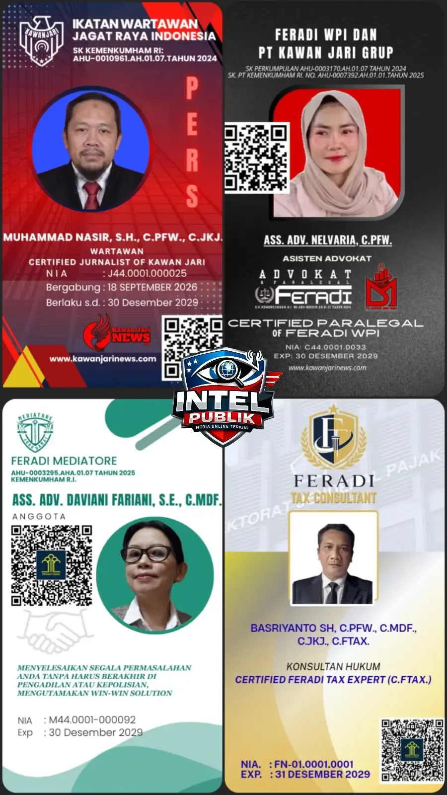 FERADI WPI membuka Pelatihan Pendidikan Sertifikasi Non Akademik Jurnalistik, Mediator, Paralegal, Perpajakan. Menjadikan Anggota bisa Bekerja Mandiri