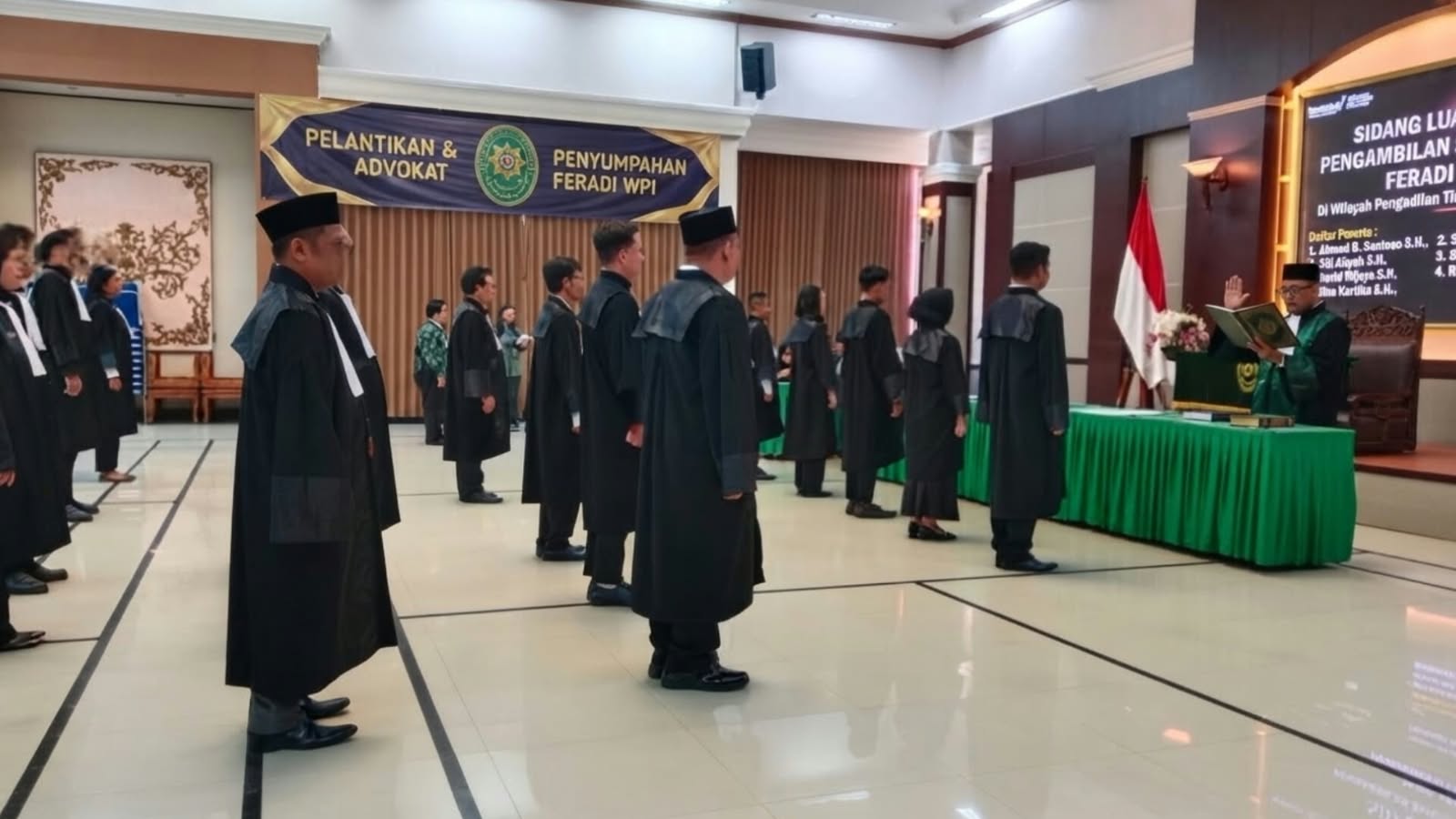 Penyumpahan Advokat FERADI WPI di Pengadilan Tinggi Surabaya & Pengadilan Tinggi Jawa Barat, Total 19 Advokat yang disumpah