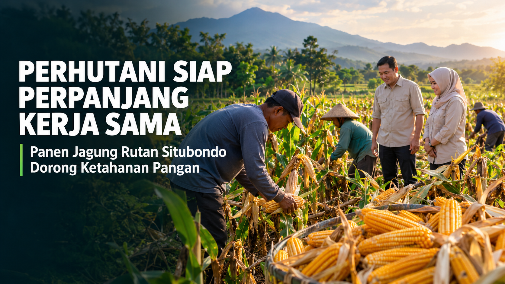 PERHUTANI SIAP PERPANJANG KERJA SAMA DENGAN RUTAN SITUBONDO, PANEN JAGUNG JADI MODEL KETAHANAN PANGAN DAN PEMBINAAN WARGA BINAAN